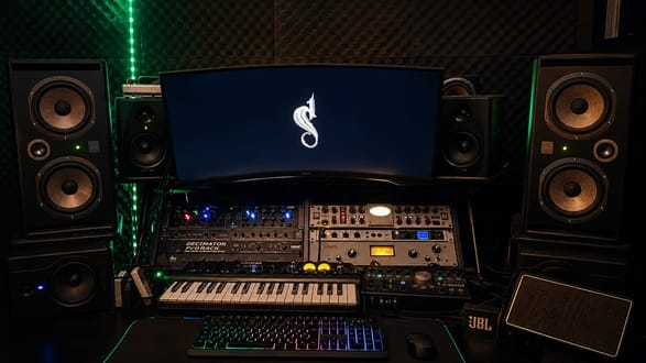 Materiel de mastering et mixage au studio 10eme sens